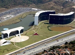 Sede da Advocacia-Geral do Estado de Minas Gerais vista de cima